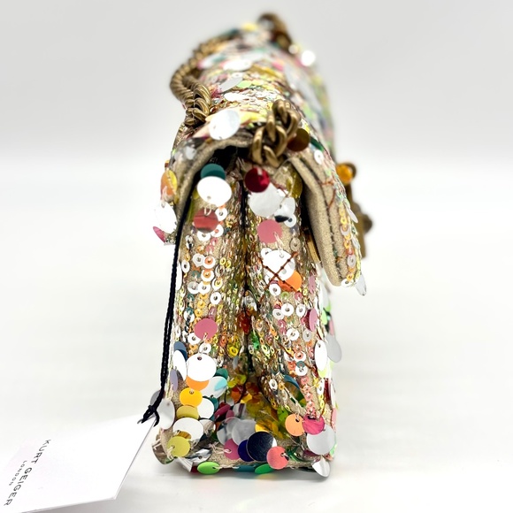 Kurt Geiger London Sequin Mini Brixton Crossbody Bag - Picture 3 of 6